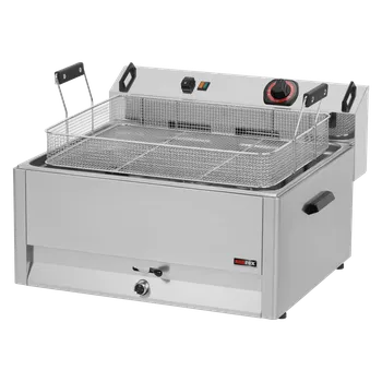 fritéza Fritéza elektrická 0,5 kW/l, 30 l stolní s výpustí 400 V | REDFOX - FE 60 T