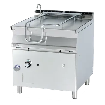 Pečicí pánev Pánev sklopná automatická plynová 80 l nerezové dno | RM - BRM80-98G/N