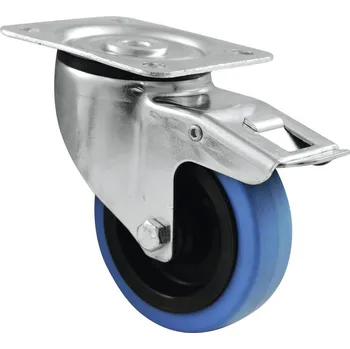 Příslušenství ke zvukové technice Otočné kolečko Blue Wheel, 100mm s brzdou