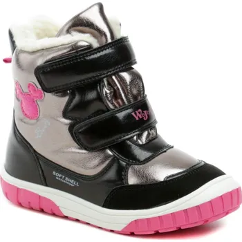 Dívčí zimní obuv Wojtylko 3Z24099 šedo černé dětské zimní boty EUR 26