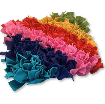 Hračka pro psa Čmuchacíkoberečky.cz® Čmuchací kobereček extra hustý DUHOVÝ Velikost: 60x30cm