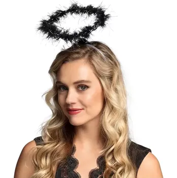 Karnevalový kostým Svatozář na čelence - Černá