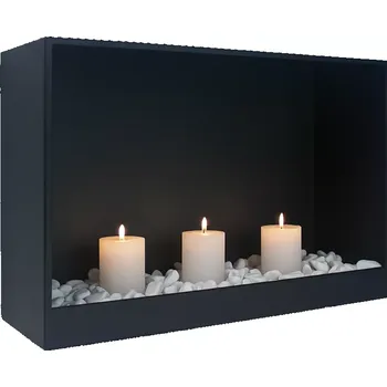 Biokrb BIO FLAME Dekorativní krb na svíčky Cube 600 černý