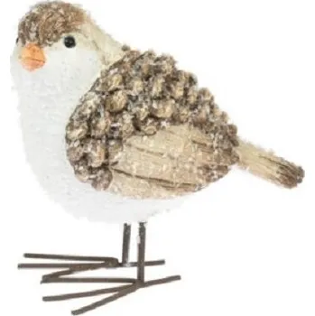 Vánoční dekorace Zimní pták - vzor 1, 10 cm