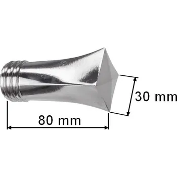 Příslušenství pro garnýž Koncovka pro tyč 25mm Swing - nerez