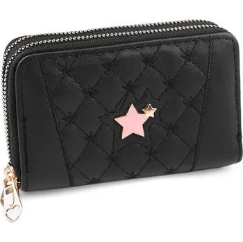 Peněženka Stoklasa Dámská/dívčí peněženka dvojitá 8 x 13 cm černá