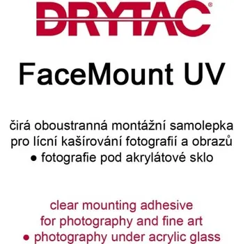 Fotopapír 104cm x 50m Drytac FaceMount UV 75µ - čirá mont. samolepka + DOPRAVA ZDARMA