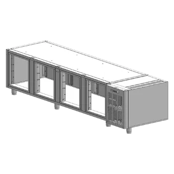 Korpus stolů SCH 4D chladicí nerez | RM - SCH 4 KOR