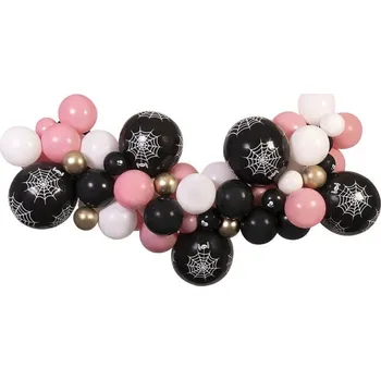 Balónek Balónková girlanda 65ks Halloween PINK, "Udělej si sám"