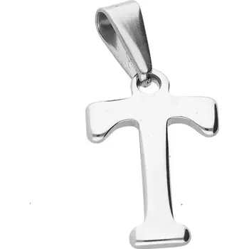 Souprava šperků Ocelový přívěsek písmeno T