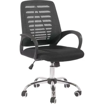 EMILY židle kancelářská, kříž chrom, MESH černá