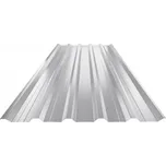 Plech trapézový bílo hliníkový RAL 9006, TR35A plus - střešní 0,55mm lesklý