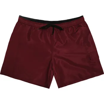 Pánské plavky FANNIFEN Pánské koupací šortky FAN-J20516A Barva: Vínová, Velikost: 3XL