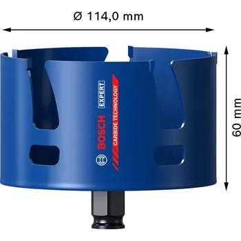 Vrtačka Děrovka Bosch EXPERT Construction Material Dostupné varianty: Děrovka Bosch EXPERT Construction Material 114 mm