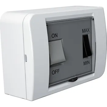 přepínač Elicent Přepínač otáček RLS (min-max) ON/OFF, na omítku nebo pod omítku pro REC Smart