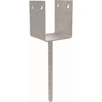 Tesařské kování TK-kotevní patka U2 široká 121x120x4-20x250mm (TK-kotevní patka U2 široká 121x120x4-20x250mm)