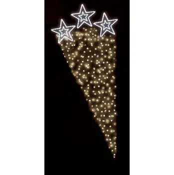 Vánoční světelný řetěz Polamp POL-1202 - 2D dekorace - Ozdoba sloupů - 200 x 100 cm