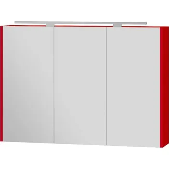 Zrcadlo Lavedo Vanessa Red 100 zrcadlová skříňka do koupelny s LED osvětlením