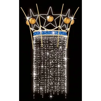 Vánoční světelný řetěz Polamp POL-1723 - 3D dekorace - Ozdoba sloupů - 320 x 170 cm