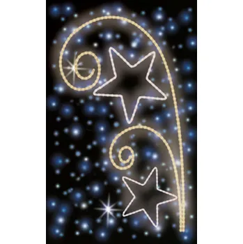 Vánoční světelný řetěz Polamp POL-0254 - 2D dekorace - Převisy - 155 x 85 cm