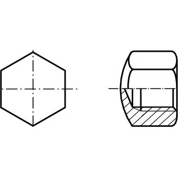 Matice PROFISTYL DIN 917 matice uzavřená nízká nerez A4 Varianta: DIN 917 matice šestihranná uzavřená nerez A4 M8
