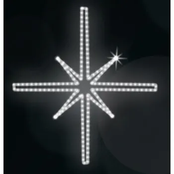 Vánoční světelný řetěz Polamp POL-0007 - 2D dekorace - Hvězda - Ø75cm