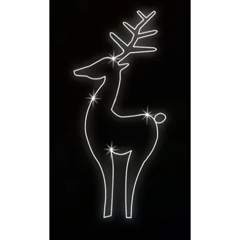 Vánoční světelný řetěz Polamp POL-1117 - 2D dekorace - Srnec - 200 x 100 cm
