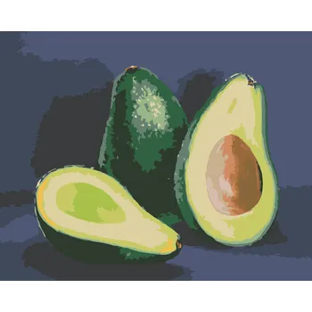 ZUTY Malování podle čísel - AVOKÁDO 5 (MYROSLAVA VOLOSCHUK) Rozměr: 40x50 cm, Rámování: bez rámu a bez vypnutí plátna