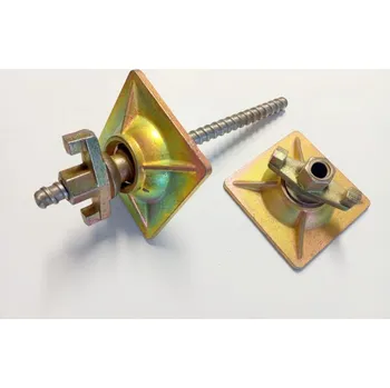 Závitová tyč Bednící spínácí tyč 100cm neboli šrubtyč, závitová tyč, šuptyč + 2x čtvercová matice k bednění 120mm