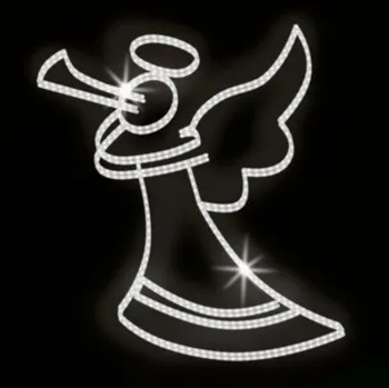 Vánoční světelný řetěz Polamp POL-0187 - 2D dekorace - Anděl - 130 x 110 cm
