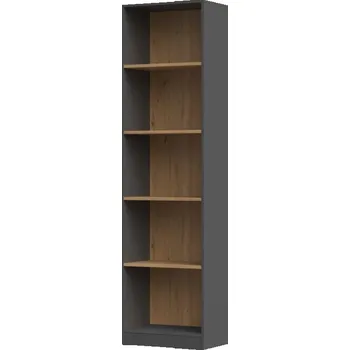 Knihovna Nábytek PEGAS s.r.o. Regál MALVÍNA 50, Antracit/Dub artisan