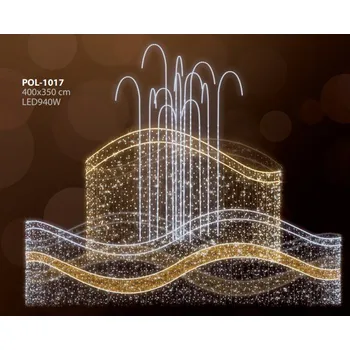 Vánoční osvětlení Polamp POL-1017 - 3D dekorace - Fontána - 400 X 350 cm