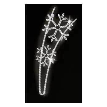 Vánoční světelný řetěz Polamp POL-0217 - 2D dekorace - Ozdoba sloupů - 170 x 80 cm