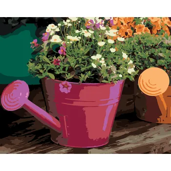 ZUTY Malování podle čísel - KVĚTINY V KONVICI II (DENNIS FRATES) Rozměr: 40x50 cm, Rámování: bez rámu a bez vypnutí plátna