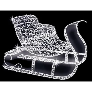 Vánoční světelný řetěz Polamp POL-0993 - 3D dekorace - Sáně - 170 x 140 x 70 cm