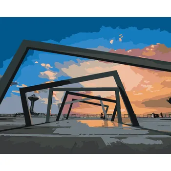 ZUTY Malování podle čísel - VÝCHOD SLUNCE V SAÚDSKÉ ARÁBII Rozměr: 40x50 cm, Rámování: bez rámu a bez vypnutí plátna