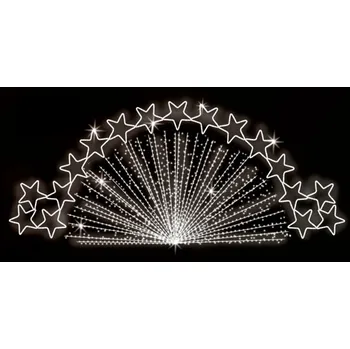 Vánoční světelný řetěz Polamp POL-0358 - 2D dekorace - Převisy - 150 x 600 cm