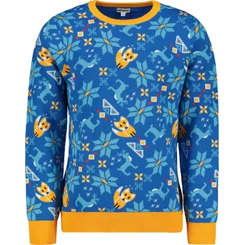 Pánský svetr Pánský svetr Winter classic Frogies Frogies modrá | hořčicová 1951594