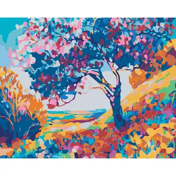 ZUTY Malování podle čísel - BAREVNÁ KRÁSA PŘÍRODY Rozměr: 40x50 cm, Rámování: bez rámu a bez vypnutí plátna