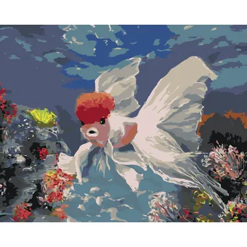 ZUTY Malování podle čísel - RYBA ČERVENÁ KARKULKA Rozměr: 40x50 cm, Rámování: bez rámu a bez vypnutí plátna