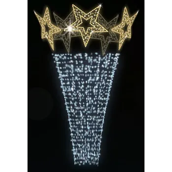 Vánoční světelný řetěz Polamp POL-1736 - 3D dekorace - Ozdoba sloupů - Ø200cm