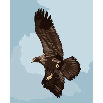 ZUTY Malování podle čísel - OREL (D. RUSTY RUST) Rozměr: 40x50 cm, Rámování: bez rámu a bez vypnutí plátna