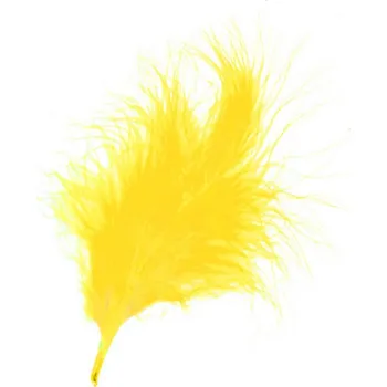 Peří žluté 10ks