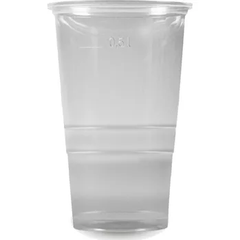 Jednorázové nádobí Kelímek transparent PP 0,5 l/50ks