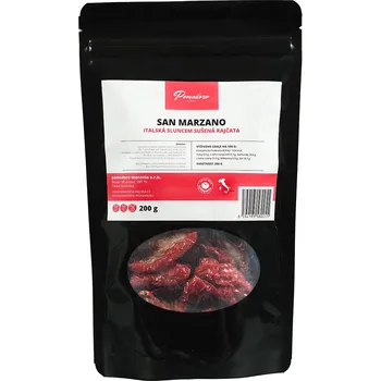 Sušená zelenina Sušená rajčata v uzavíratelném obalu Hmotnost: 200 g