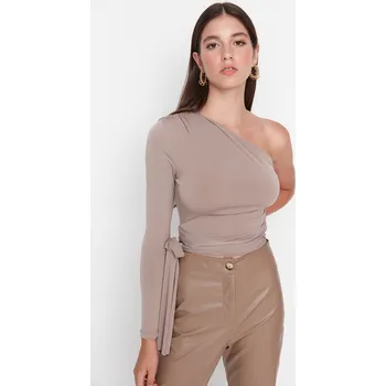 Dámský top Trendyol TWOAW23BZ00094/Black Trendyol šedá 1968113