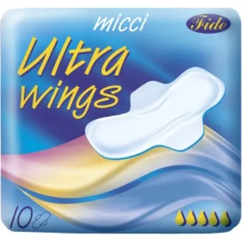 Menstruační vložka Micci Ultra Wings intimní vložky s křidélky 10 kusů