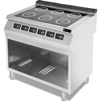 Sporák Indukční sporák, 6 hořáků, 21 kW/400V, 900 linka