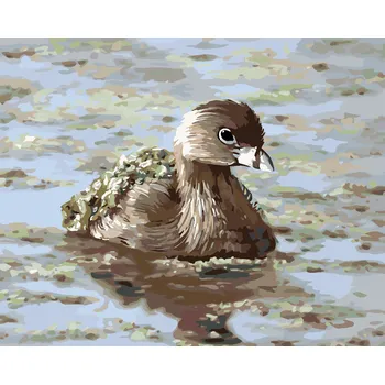 ZUTY Malování podle čísel - POTÁPKA (D. RUSTY RUST) Rozměr: 40x50 cm, Rámování: bez rámu a bez vypnutí plátna