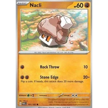 Volný čas Pokémon PAR 101/182 Nacli - Paradox Rift Stav: Near Mint, Verze: NORMAL